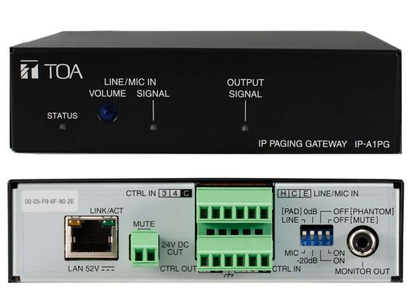 Шлюз IP-пейджинга IP-A1PG Шлюз IP-пейджинга IP-A1PG