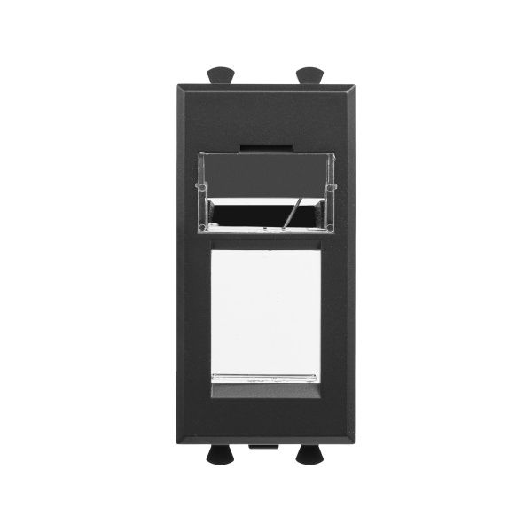 Адаптер для Keystone, Avanti, черный матовый, 1 модуль Адаптер для Keystone, Avanti, черный матовый, 1 модуль