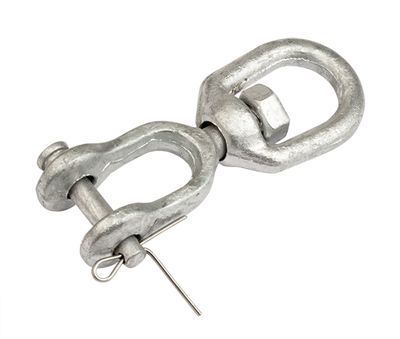 Вертлюг петля-вилка D6, оцинкованная сталь Вертлюг петля-вилка D6, оцинкованная сталь