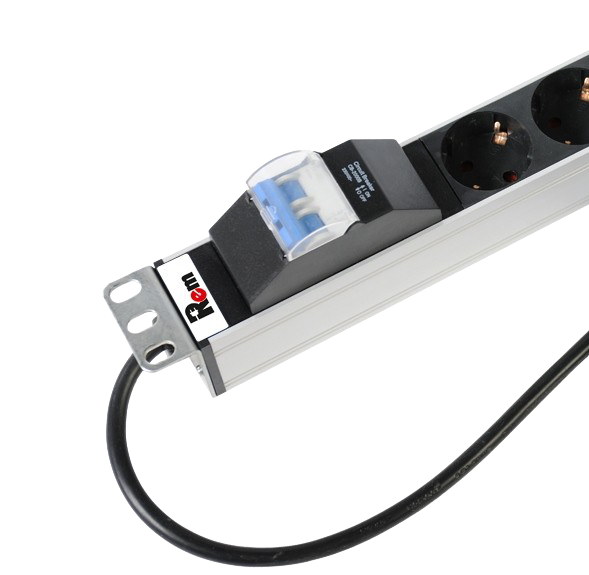 Вертикальный блок розеток Rem-16 с авт. 16А, 10 Schuko, 10 IEC 60320 C19, 16A, алюм.,33-48U,шнур 3 м Вертикальный блок розеток Rem-16 с авт. 16А, 10 Schuko, 10 IEC 60320 C19, 16A, алюм.,33-48U,шнур 3 м