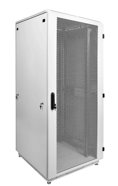 Шкаф серверный напольный 47U (800 × 1000) дверь перфорированная 2 шт., цвет черный ШТК-М-47810-44АА-9005 Шкаф серверный напольный 47U (800 × 1000) дверь перфорированная 2 шт., цвет черный ШТК-М-47810-44АА-9005