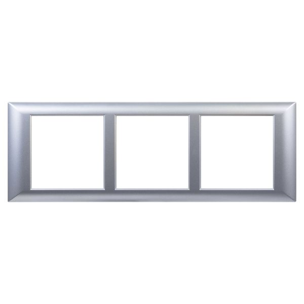 Рамка-суппорт Avanti для In-liner Front, серебристый металлик, 6 модулей Рамка-суппорт Avanti для In-liner Front, серебристый металлик, 6 модулей
