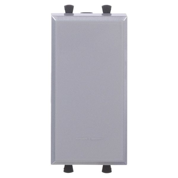 Выключатель модульный, Avanti, закаленная сталь, 1 модуль Выключатель модульный, Avanti, закаленная сталь, 1 модуль