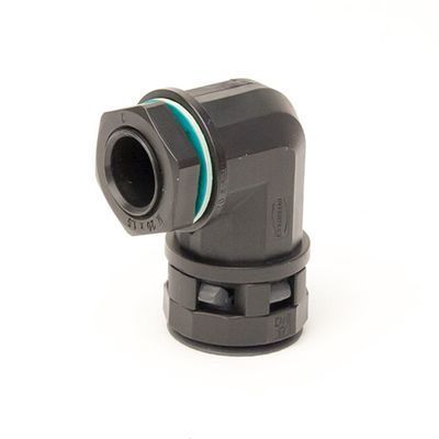 Монтажный комплект муфта 90 грд. труба-коробка DN 23 мм, М25х1,5, полиамид, цвет черный Монтажный комплект муфта 90 грд. труба-коробка DN 23 мм, М25х1,5, полиамид, цвет черный