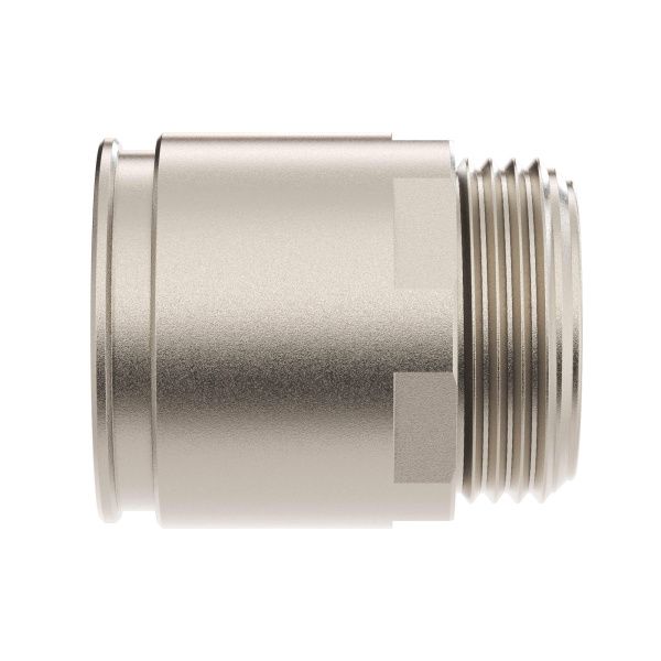 Муфта труба-коробка д.32мм, IP66/IP67, М32х1,5, никелированная латунь Муфта труба-коробка д.32мм, IP66/IP67, М32х1,5, никелированная латунь