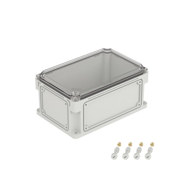 Корпус RAM box без МП 300х200х146 мм, с фланцами, прозрачная крышка высотой 21 мм, IP66/IP67 Корпус RAM box без МП 300х200х146 мм, с фланцами, прозрачная крышка высотой 21 мм, IP66/IP67