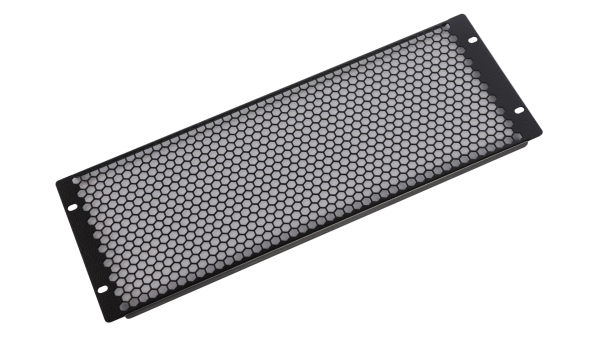 Фальшпанель в шкаф 19" 4U перфорированная, цвет черный Фальшпанель в шкаф 19" 4U перфорированная, цвет черный