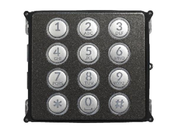 Фронтальная накладка кнопочного модуля контроля доступа из окрашенного сплава Zamak MTMFNAVR Фронтальная накладка кнопочного модуля контроля доступа из окрашенного сплава Zamak MTMFNAVR