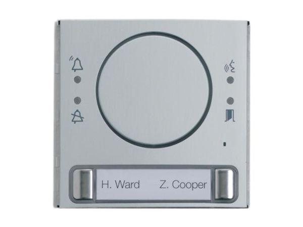 Фронтальная накладка из натурального сатинированного анодированного алюминия для аудиомодуля с 2 кнопками MTMFA2P Фронтальная накладка из натурального сатинированного анодированного алюминия для аудиомодуля с 2 кнопками MTMFA2P