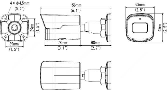 Цилиндрическая IP видеокамера Uniview IPC2128SB-ADF28KM-I0. Изображение 1 Цилиндрическая IP видеокамера Uniview IPC2128SB-ADF28KM-I0. Изображение 1