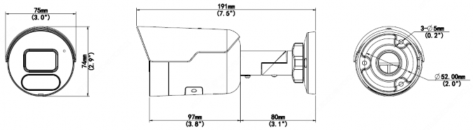 Цилиндрическая IP видеокамера Uniview IPC2128SE-ADF40KM-WL-I0. Изображение 1 Цилиндрическая IP видеокамера Uniview IPC2128SE-ADF40KM-WL-I0. Изображение 1