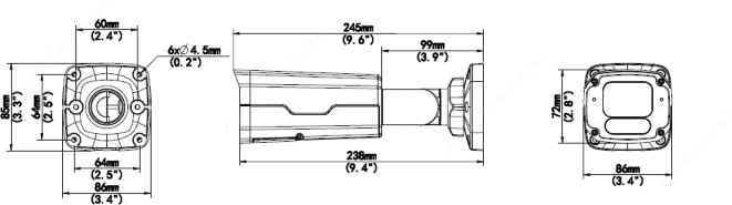 Цилиндрическая IP видеокамера Uniview IPC2324SE-ADZK-WL-I0. Изображение 1 Цилиндрическая IP видеокамера Uniview IPC2324SE-ADZK-WL-I0. Изображение 1