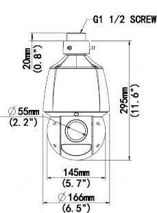 Скоростная IP PTZ видеокамера Uniview IPC6422SR-X25-VF-B. Изображение 1 Скоростная IP PTZ видеокамера Uniview IPC6422SR-X25-VF-B. Изображение 1