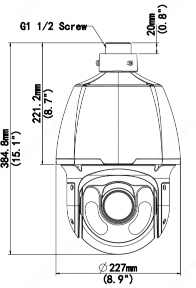 Скоростная IP PTZ видеокамера Uniview IPC6622SR-X33-VF. Изображение 1 Скоростная IP PTZ видеокамера Uniview IPC6622SR-X33-VF. Изображение 1