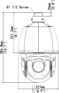 Скоростная IP PTZ видеокамера Uniview IPC6624SR-X33-VF. Изображение 1 Скоростная IP PTZ видеокамера Uniview IPC6624SR-X33-VF. Изображение 1