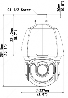 Скоростная IP PTZ видеокамера Uniview IPC6658SR-X25-VF. Изображение 1 Скоростная IP PTZ видеокамера Uniview IPC6658SR-X25-VF. Изображение 1