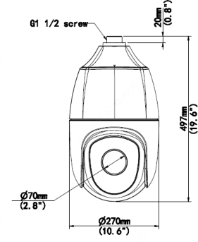 Скоростная IP PTZ видеокамера Uniview IPC6852ER-X45-VF. Изображение 1 Скоростная IP PTZ видеокамера Uniview IPC6852ER-X45-VF. Изображение 1