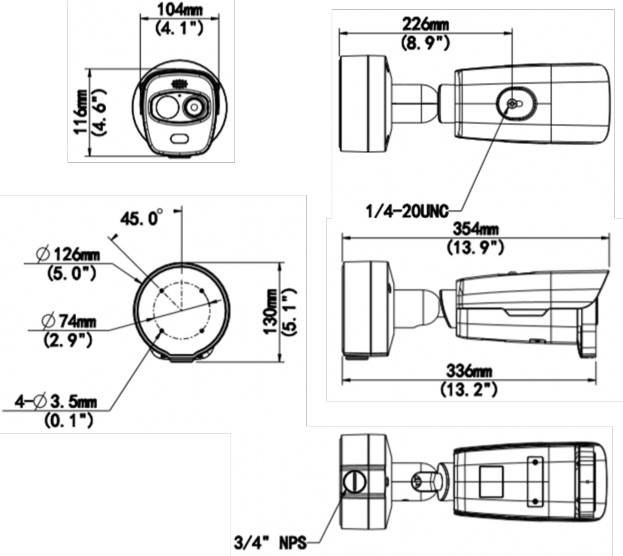Оптическая PTZ видеокамера Uniview TIC2621SR-F3-4F4AC-VD. Изображение 1 Оптическая PTZ видеокамера Uniview TIC2621SR-F3-4F4AC-VD. Изображение 1
