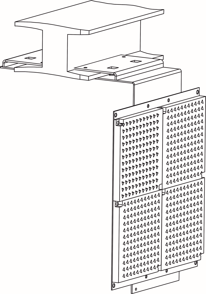 Кронштейн для креп-ия ИПДЛ к двутавровой балке №64-115. Изображение 1 Кронштейн для креп-ия ИПДЛ к двутавровой балке №64-115. Изображение 1