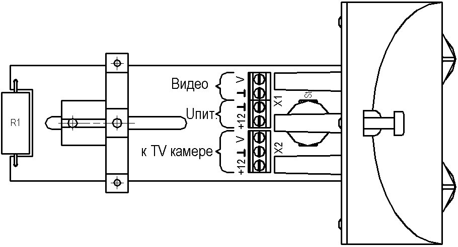 Термокожух для видеокамер ТГБ-5-120-12/12. Изображение 1 Подключение термокожуха ТГБ-5