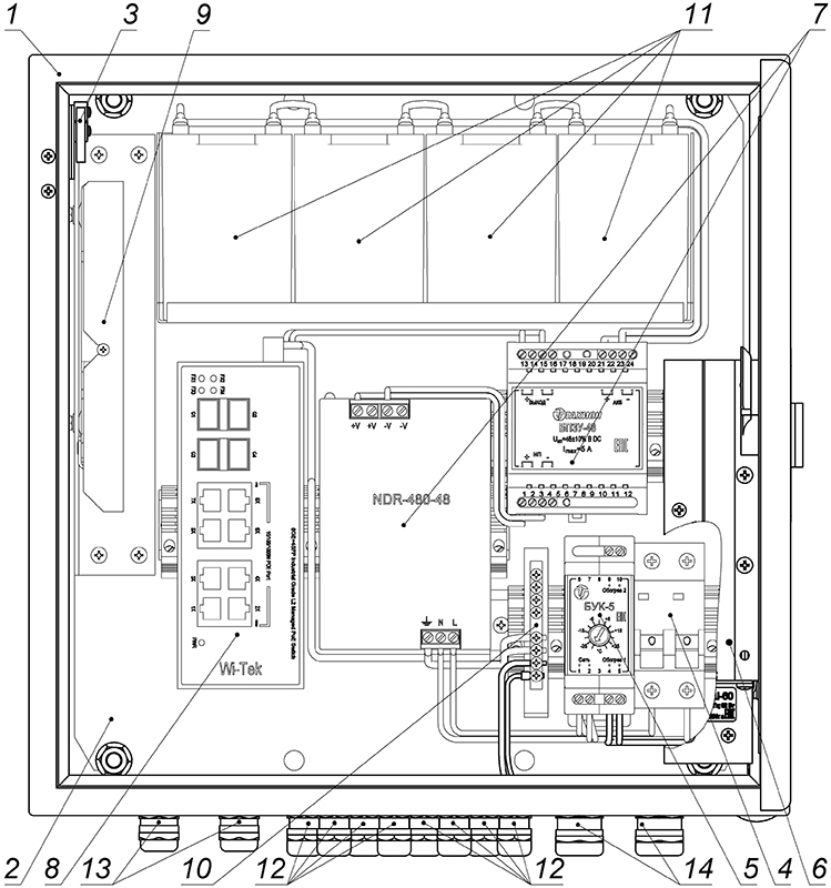 Всепогодный узел коммутации ВУК-38У-PoE+ Р2. Изображение  1 Всепогодный узел коммутации ВУК-38У-PoE+ Р2. Изображение  1