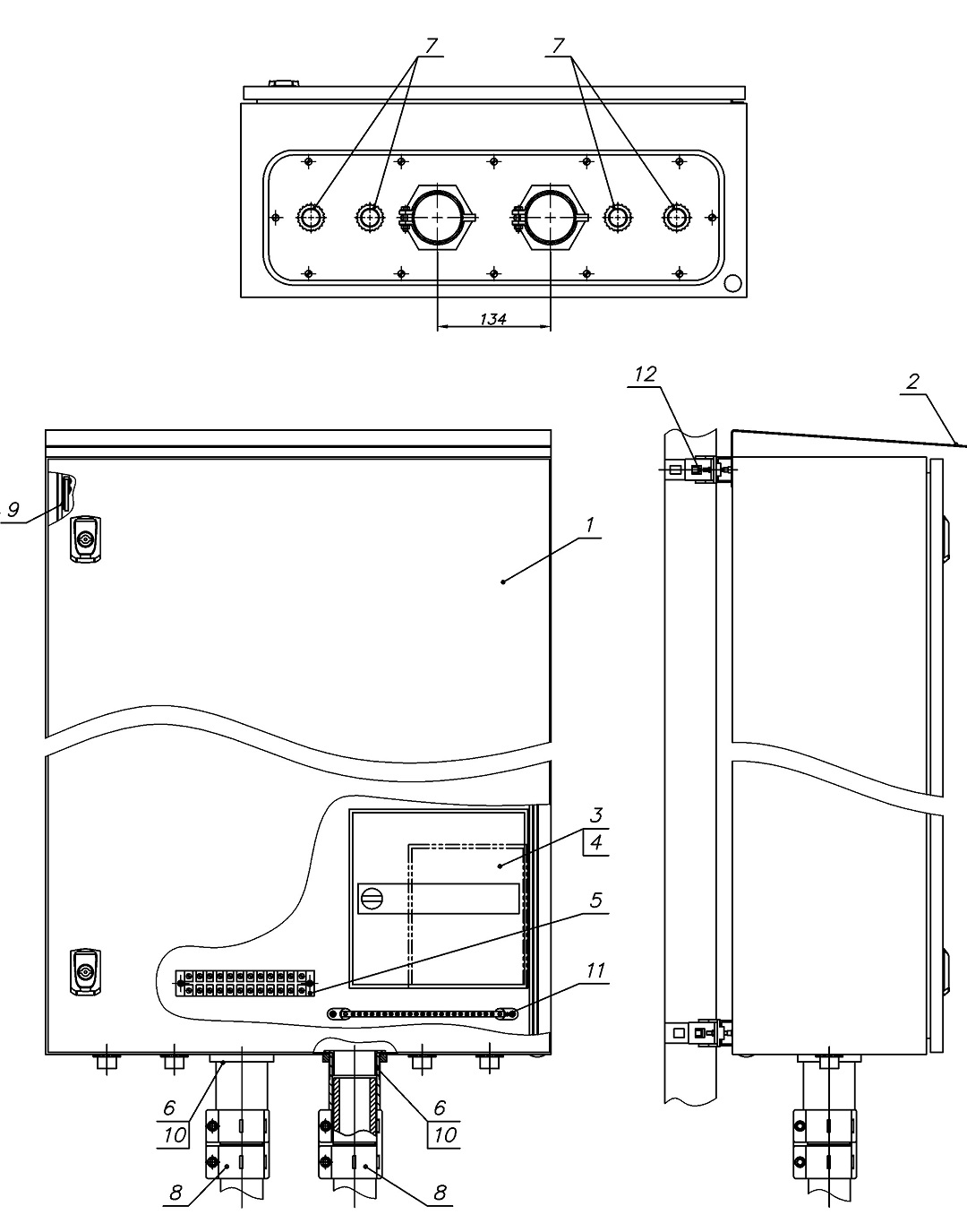 Шкаф приборный универсальный 600х1000х250мм ШПУ-2Т. Изображение  1 Шкаф приборный универсальный 600х1000х250мм ШПУ-2Т. Изображение  1