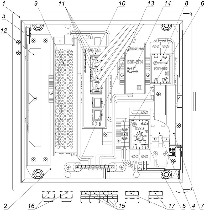 Всепогодный узел коммутации ВУК-14-PoE+ У11 У71. Изображение 1 Всепогодный узел коммутации ВУК-14-PoE+ У11 У71. Изображение 1