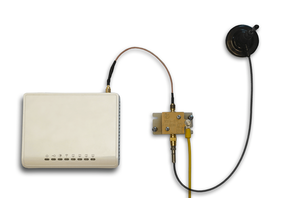 Устройство защиты высокочастотных цепей УЗП-ВЧ F. Изображение 1 Устройство защиты высокочастотных цепей УЗП-ВЧ F. Изображение 1