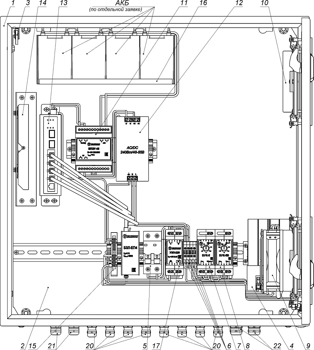 Всепогодный узел коммутации ВУК-64У-PoE+ Р2 В1 У11 У71. Изображение  1 Всепогодный узел коммутации ВУК-64У-PoE+ Р2 В1 У11 У71. Изображение  1