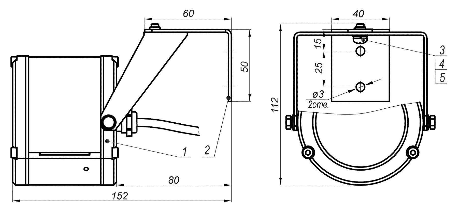 Прожектор белого света ПБС-20/60 А. Изображение  1 Прожектор белого света ПБС-20/60 А. Изображение  1