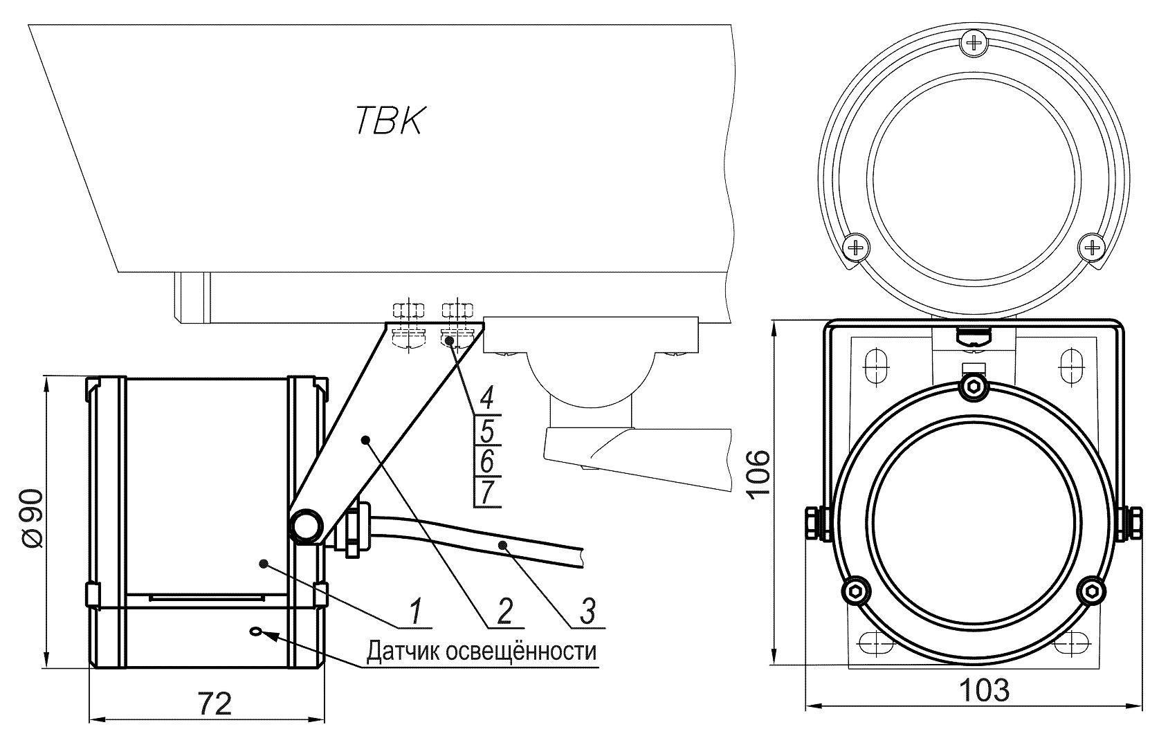 Прожектор белого света ПБС-20/60 А. Изображение  1 Прожектор белого света ПБС-20/60 А. Изображение  1