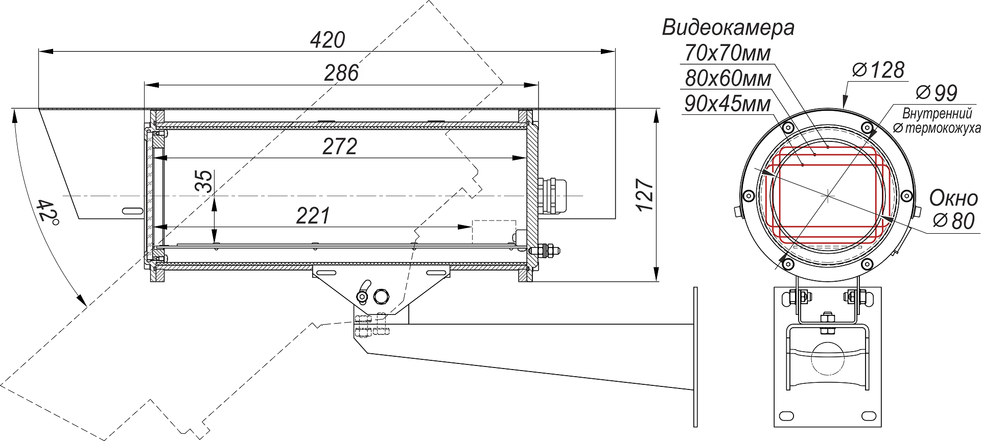 Термокожух из нержавеющей стали ТГБ-9-12. Изображение  1 Термокожух из нержавеющей стали ТГБ-9-12. Изображение  1