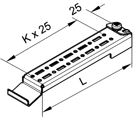 Монтажная шина для шкафов серии ТШ и ШПУ (Шина 250 мм). Изображение  1 Устройство монтажной шины