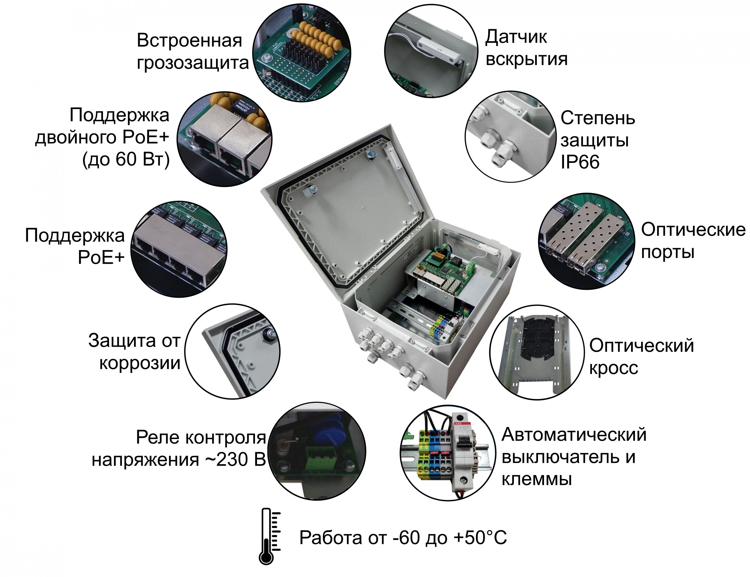 Коммутатор TFortis PSW-2G6F+Box. Изображение  1 Коммутатор TFortis PSW-2G6F+Box. Изображение  1