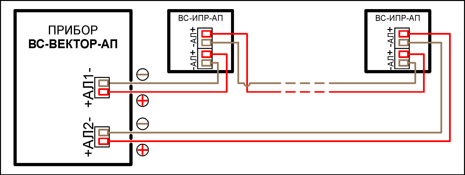 Схема подключения Извещатель ручной радиоканальный ВС-ИПР-АП. Изображение 1